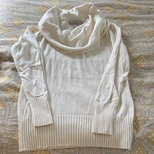 Banana Republic Factory Cream Cowl Neck Sweater